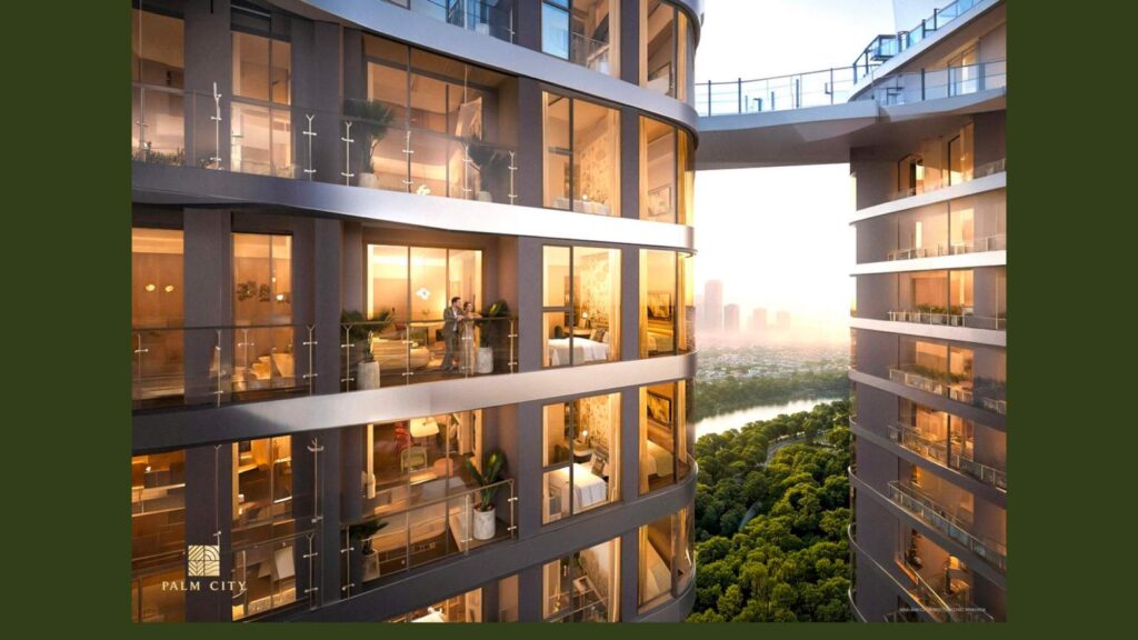Mặt dựng kính toàn phần Palm River do DPA (Singapore) thiết kế | Palm River full-glass façade by DPA