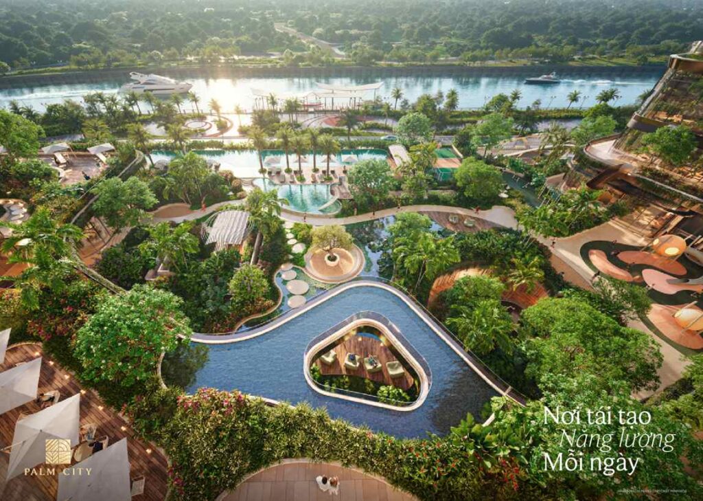 Tổ hợp tiện ích nghỉ dưỡng ven sông tại Palm River, Palm City | Riverside resort amenities at Palm River, Palm City