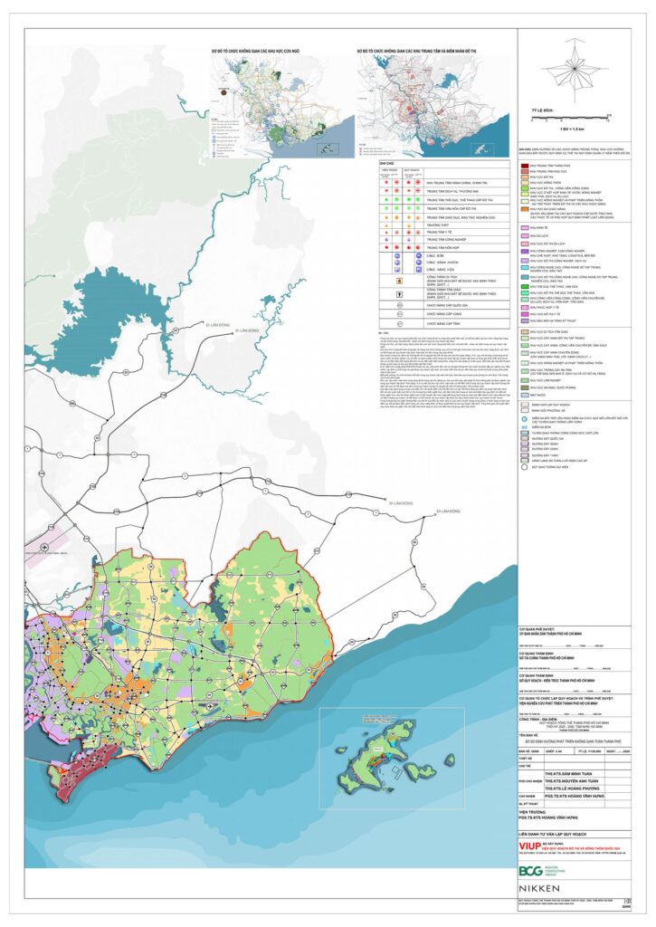 Bản đồ định hướng phát triển không gian tổng thể TP.HCM 2025-2050 | HCMC 2025-2050 spatial development master plan