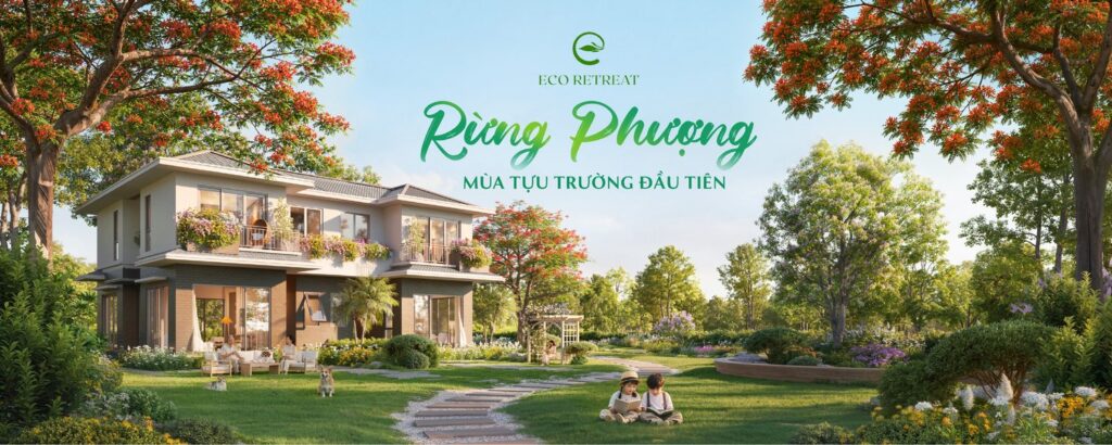 Phối cảnh phân khu Rừng Phượng Eco Retreat Long An | Rung Phuong Eco Retreat Long An perspective