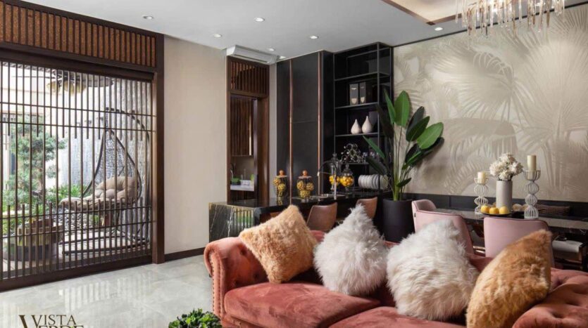 Không gian tiếp khách khu dual-key penthouse Sky Mansion Vista Verde | Dual-key wing lounge, Sky Mansion penthouse Vista Verde