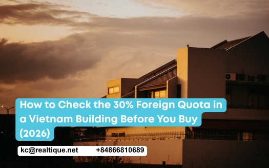 How to check the 30% foreign ownership quota in a Vietnam building