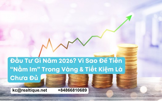 Đầu tư gì năm 2026 — dòng tiền luân chuyển, vàng vs bất động sản | Realtique