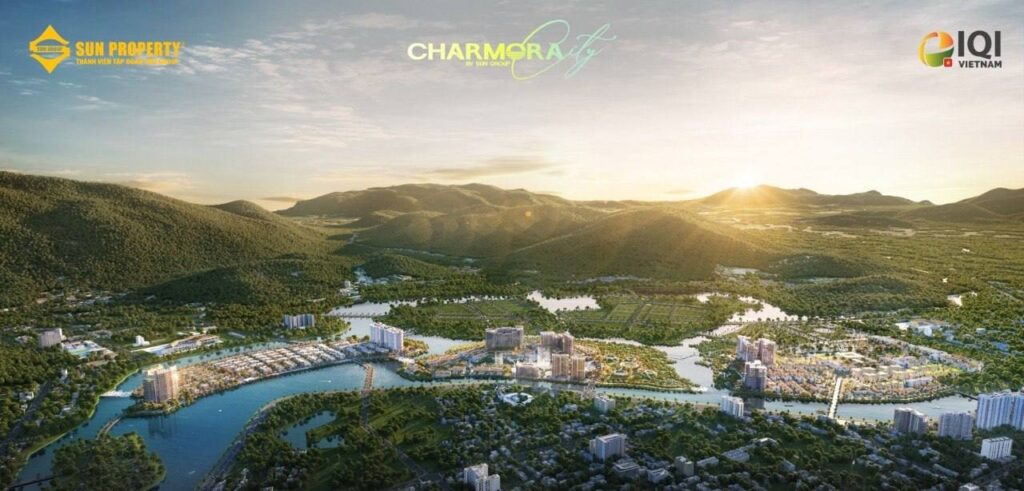 Phối cảnh tổng thể Charmora City Nha Trang của Sun Group | Masterplan render of Charmora City Nha Trang by Sun Group