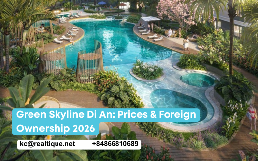 Article thumbnail for the Green Skyline Di An guide covering prices, sales policy and foreign ownership | Thumbnail bài viết Green Skyline Dĩ An về giá bán, chính sách và quyền sở hữu cho người nước ngoài