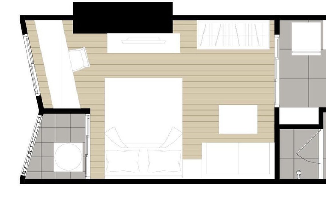 Layout căn studio ~24m² Ideo Ramkhamhaeng | Ideo Ramkhamhaeng studio ~24 sqm layout Layout căn studio ~24m² Ideo Ramkhamhaeng | Ideo Ramkhamhaeng studio ~24 sqm layout