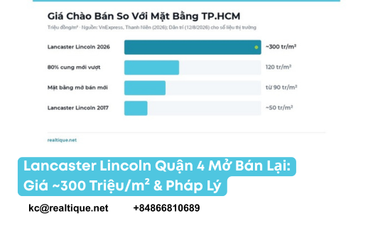 Lancaster Lincoln Quận 4 mở bán lại 2026 | Lancaster Lincoln District 4 relaunch 2026