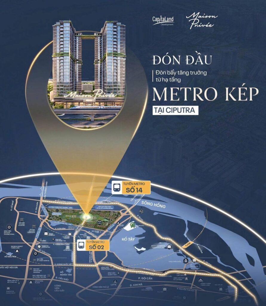 Kết nối metro của Maison Privée | Metro connectivity at Maison Privee