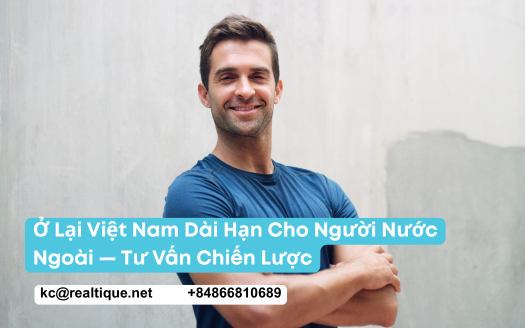 Ở lại Việt Nam dài hạn cho người nước ngoài - Realtique tư vấn chiến lược