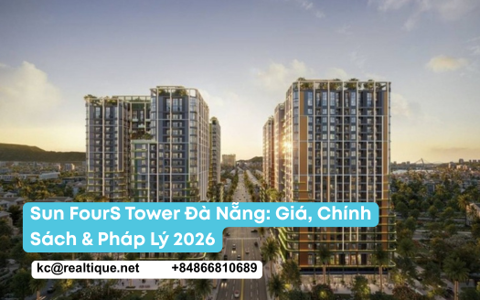 Thumbnail bài viết về giá bán, chính sách bán hàng và pháp lý dự án Sun FourS Tower Nam Đà Nẵng | Article thumbnail for Sun FourS Tower South Da Nang pricing, sales policy and legal guide