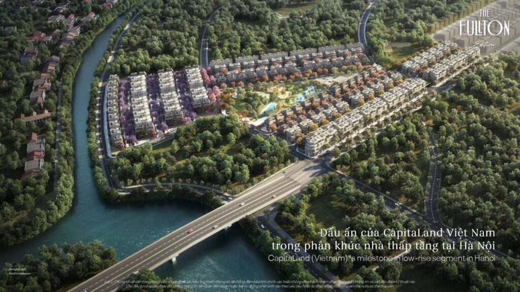 Phối cảnh tổng thể dự án The Fullton của CapitaLand tại Ocean City, Hưng Yên | Masterplan render of The Fullton by CapitaLand at Ocean City