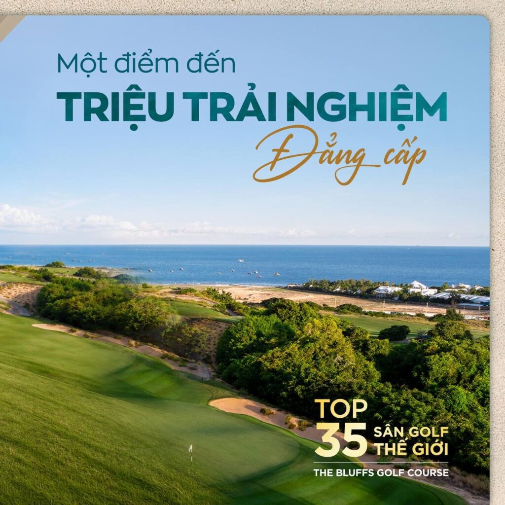Sân golf The Bluffs trong tổ hợp The Grand Ho Tram | The Bluffs golf course at The Grand Ho Tram