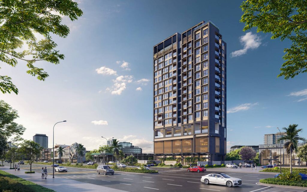 Phối cảnh The Westique Residences trên đường Kinh Dương Vương | The Westique Residences render on Kinh Duong Vuong