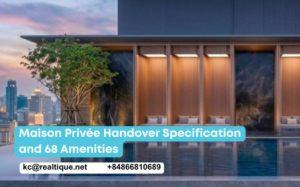 Maison Privee handover specification and 68 amenities
