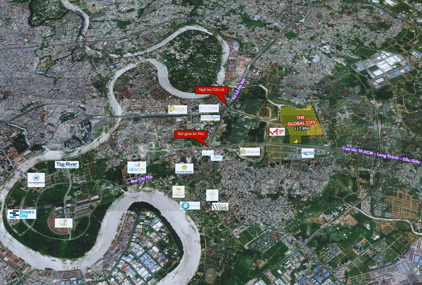The Global City location