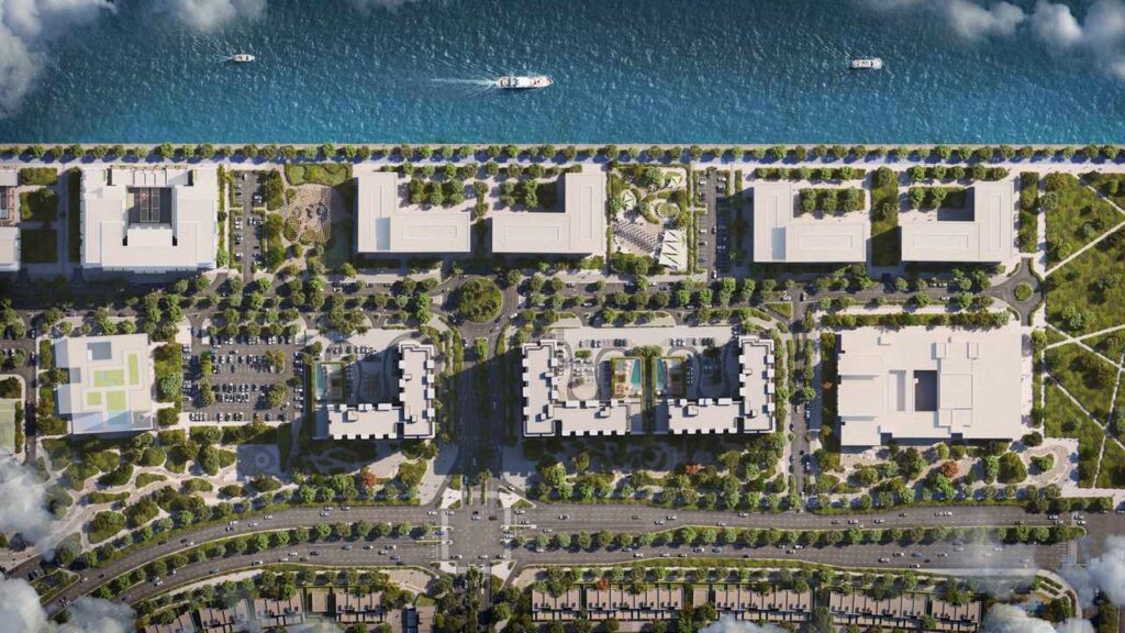 Quy hoạch tổng thể Yas Living nhìn từ trên cao | Yas Living masterplan from above
