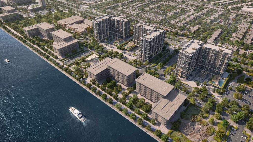 Toàn cảnh khu Yas Living ven biển, đảo Yas | Aerial view of Yas Living waterfront, Yas Island