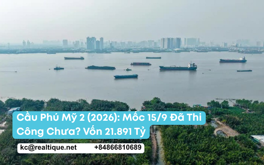 Cầu Phú Mỹ 2 (2026) — mốc 15/9 đã thi công chưa, vốn 21.891 tỷ, 6,3 km nối Nam Sài Gòn với sân bay Long Thành | Phu My 2 Bridge 2026 status update