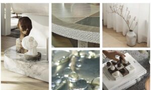Bảng vật liệu phòng khách và phòng ăn do 1508 London tuyển chọn cho Haus Đà Lạt | Living and dining material board curated by 1508 London for Haus Da Lat