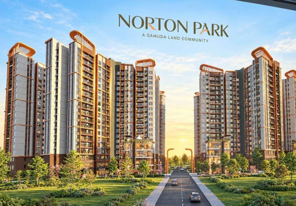Phối cảnh 6 tháp căn hộ 19 tầng Norton Park của Gamuda Land trên Đại lộ Bình Dương | Render of the six 19-storey towers at Norton Park by Gamuda Land on Binh Duong Boulevard