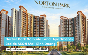 Norton Park by Gamuda Land: apartments beside AEON Mall Binh Duong — six-tower render | Norton Park Gamuda Land: căn hộ cạnh AEON Mall Bình Dương