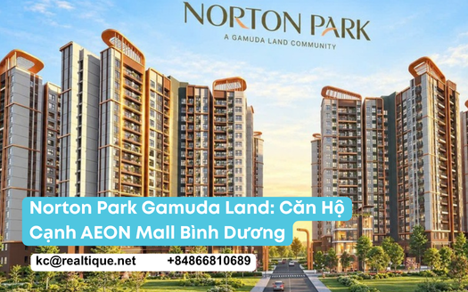 Norton Park Gamuda Land: căn hộ cạnh AEON Mall Bình Dương — phối cảnh 6 tháp | Norton Park by Gamuda Land: apartments next to AEON Mall Binh Duong, six-tower render