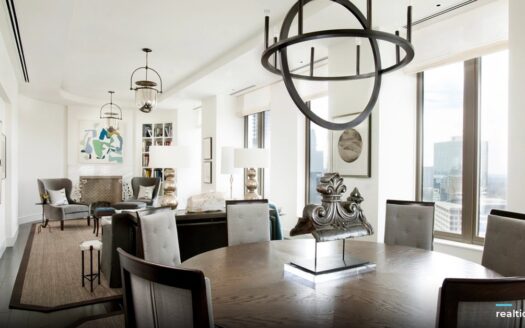 Bright modern apartment living and dining room | Phòng khách – bếp căn hộ hiện đại