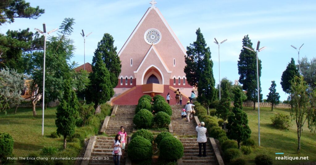 Pink church in Da Lat | Nhà thờ Domaine de Marie, Đà Lạt