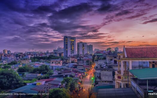 Hanoi skyline at sunset | Toàn cảnh Hà Nội lúc hoàng hôn