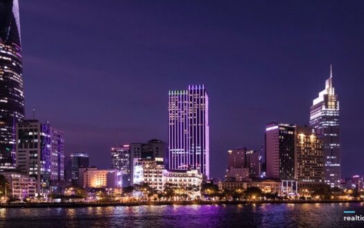 Ho Chi Minh City skyline at night | Đường chân trời TP.HCM về đêm