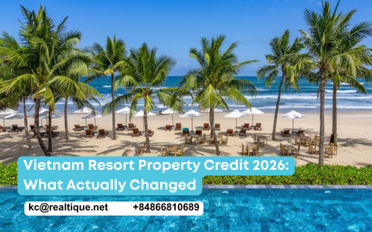 Vietnam resort property credit 2026 — hotels and tourism moved out of the real-estate cap | Tín dụng bất động sản nghỉ dưỡng 2026