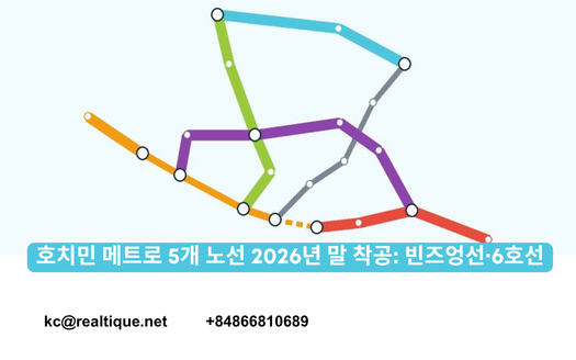 호치민 메트로 5개 노선 2026년 말 착공: 빈즈엉선·6호선 | Binh Duong metro & Line 6 (Korean)