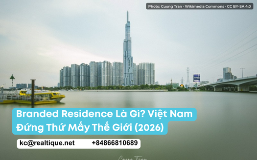 Branded residence là gì — Việt Nam xếp thứ mấy thế giới về căn hộ hàng hiệu 2026 | What is a branded residence — Vietnam ranking 2026