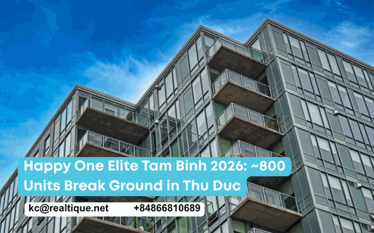 Happy One Elite Tam Binh 2026 — Van Xuan Group breaks ground on ~800 apartments in Thu Duc | Happy One Elite Tam Bình, Thủ Đức