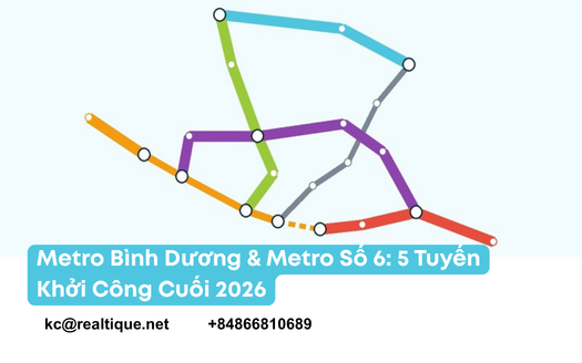 Metro Bình Dương và metro số 6: 5 tuyến khởi công cuối 2026 và dự án dọc tuyến | Five HCMC metro lines due to start in late 2026
