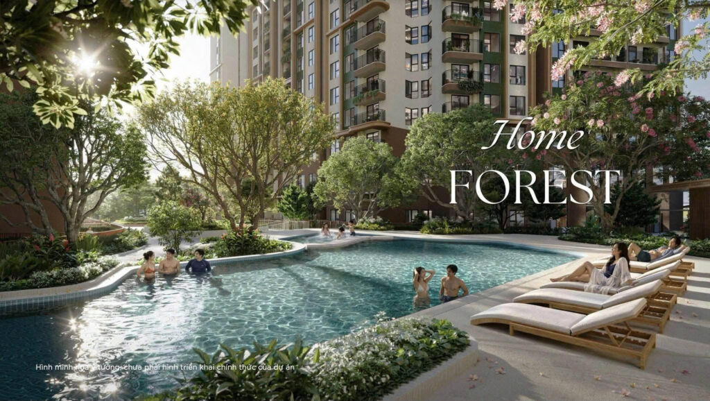 Hồ bơi cảnh quan Home Forest tại Norton Park | Home Forest landscape pool at Norton Park