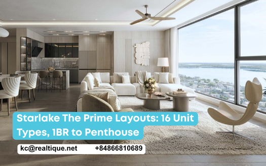 Starlake The Prime layouts – 16 unit types from 1BR to penthouse