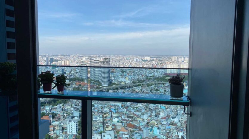 Sunwah Pearl Tháp Whitehouse 1PN 52m² view từ ban công | Sunwah Pearl Whitehouse Tower 1BR 52sqm balcony view