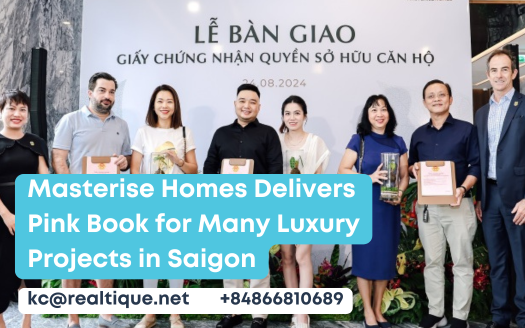 Masterise Homes Delivers Pink Book for Many Luxury Projects in Saigon