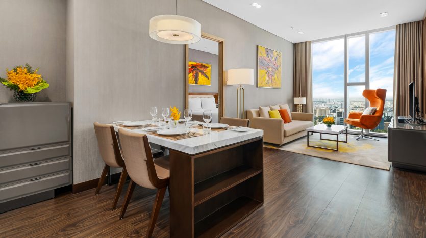 Discover a fully furnished 65m² 1-bedroom apartment in Sedona Suites, District 1. Enjoy luxury living with premium amenities in the heart of Ho Chi Minh City
