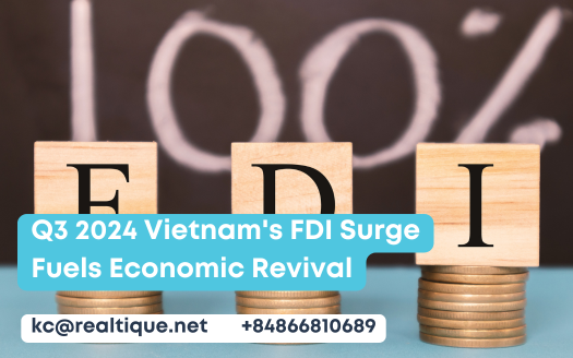 Q3 2024 Vietnam's FDI Surge Fuels Economic Revival